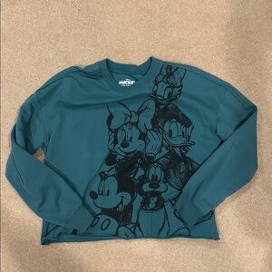 Disney | Tops | Disney Adult Cropped Sweatshirt Mickey Mouse and Friends